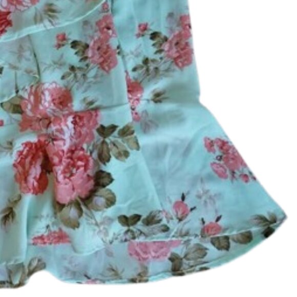 Blue and Pink Floral Dress Fits Medium / Large - Picture 6 of 6